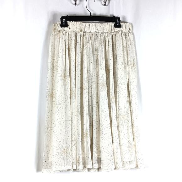 Torrid Midi Mesh A-Line Skirt Bolt Burst Size 12 NWT Celestial - Picture 2 of 5